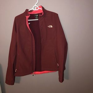 North face water resistant coat with soft inside